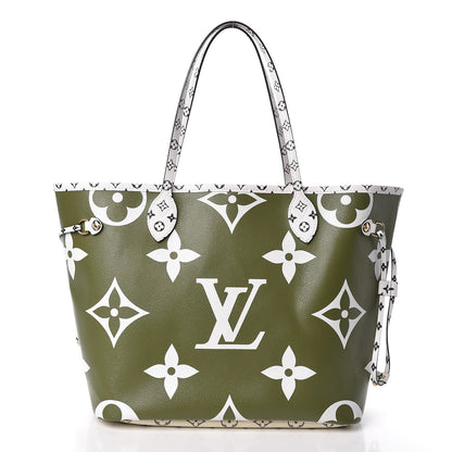 Louis Vuitton Monogram Giant Neverfull MM Kaki 3 of 12