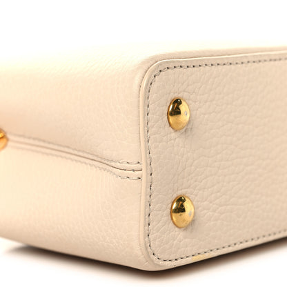 Louis Vuitton Taurillon Capucines Mini Beige Brown 8 of 11