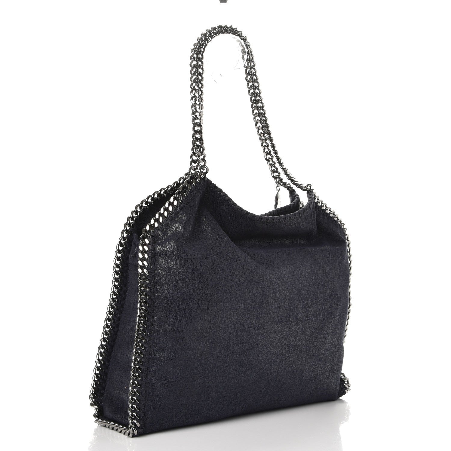 Stella McCartney Shaggy Deer Falabella Tote Navy 3 of 8
