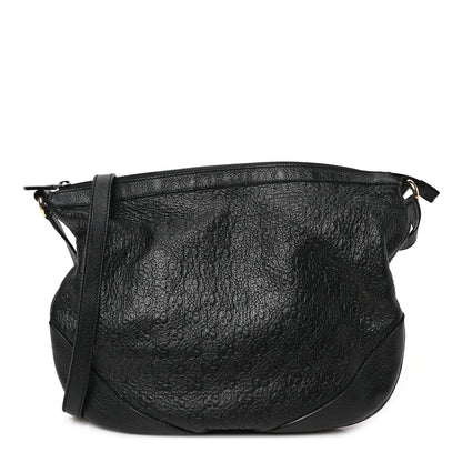 Gucci Guccissima Large Half Moon Hobo Black 1 of 9