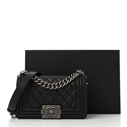 Chanel Calfskin Quilted Small Boy Flap Black 11 of 11