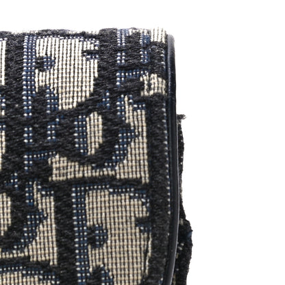 Christian Dior Oblique Saddle Chain Pouch Blue 14 of 14