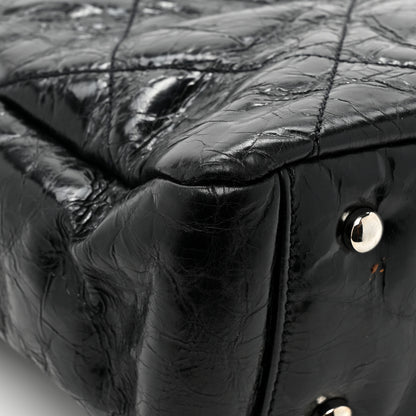 Chanel Glazed Calfskin Quilted Tweed Portobello Tote Black Multicolor 13 of 14