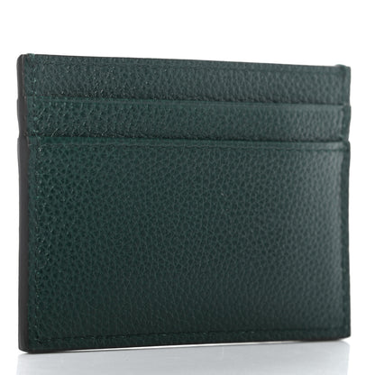 Gucci Grainy Calfskin Zumi Card Holder Vintage Green 3 of 6