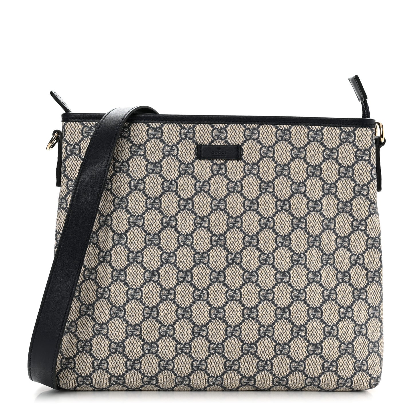 GG Plus Monogram Medium Flat Messenger Bag Navy