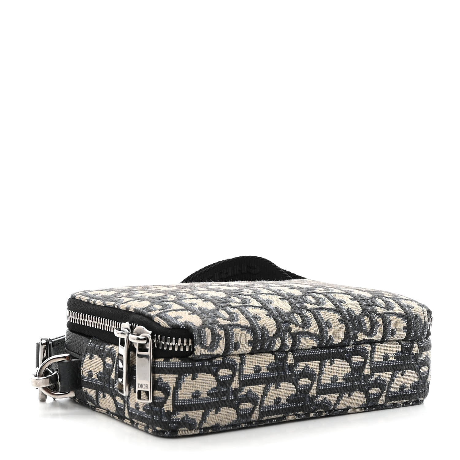 Christian Dior Oblique Pouch Navy Blue 4 of 10