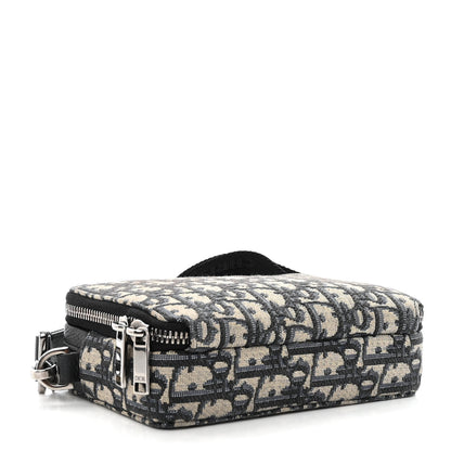 Christian Dior Oblique Pouch Navy Blue 4 of 10