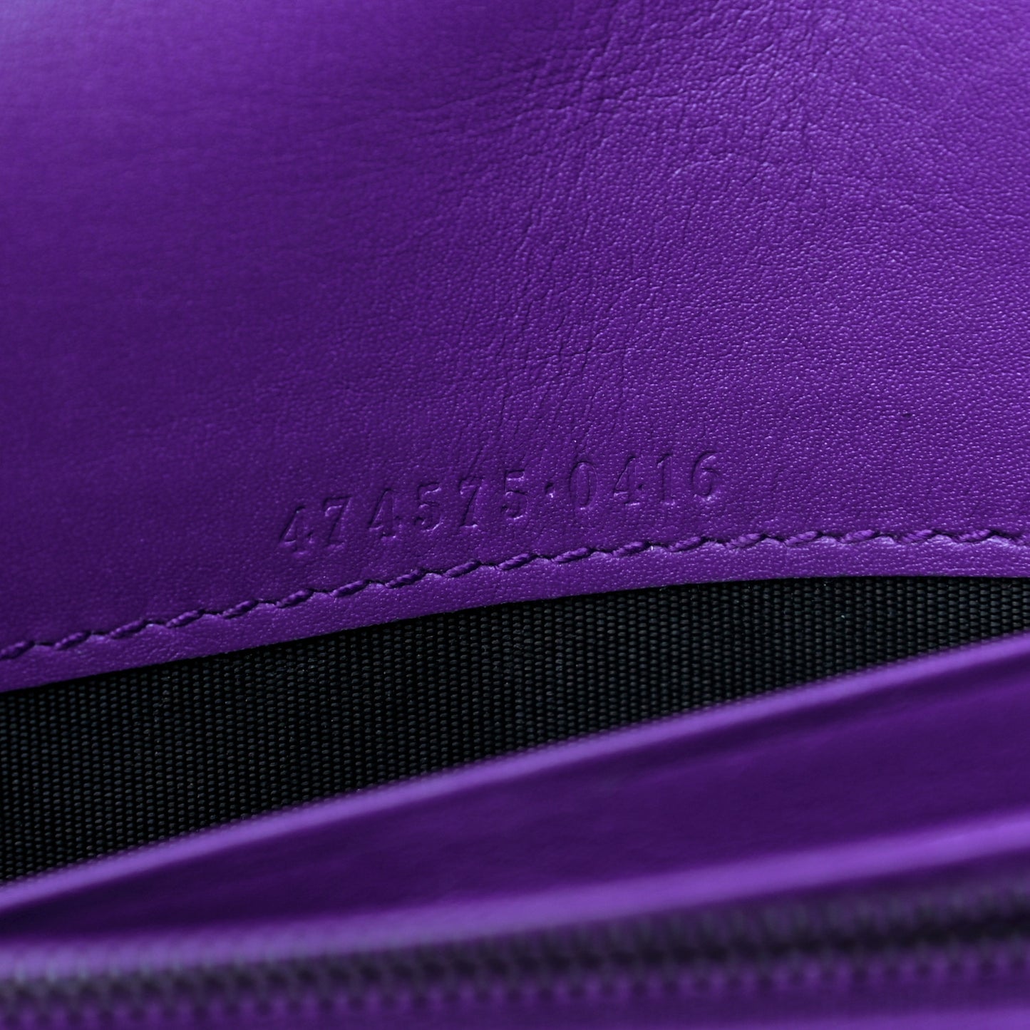 Calfskin Matelasse GG Marmont Chain Wallet Shine Purple