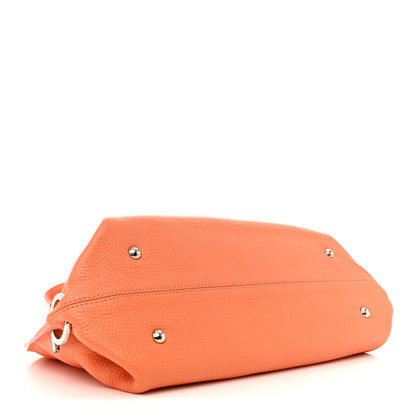 Salvatore Ferragamo Grained Calfskin Sofia Satchel Orange 4 of 15
