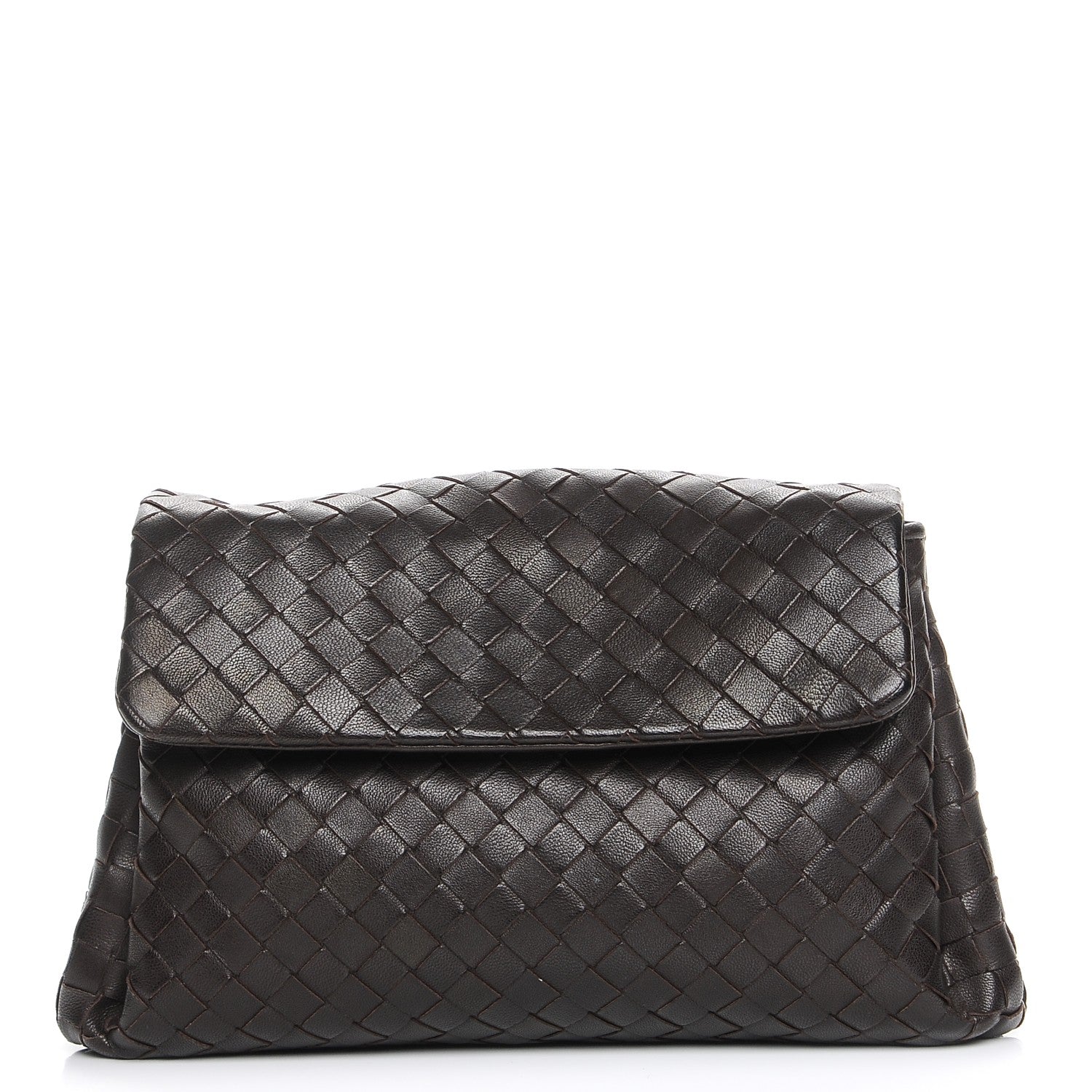 Bottega Veneta Nappa Intrecciato Cosmetic Case Ebano 1 of 8