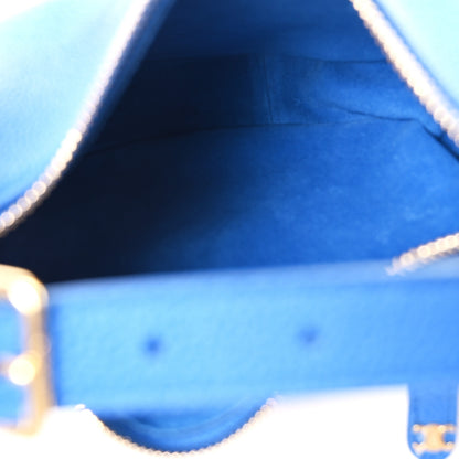 Celine Grained Calfskin Teen Lulu Shoulder Bag Ultra Blue 5 of 11