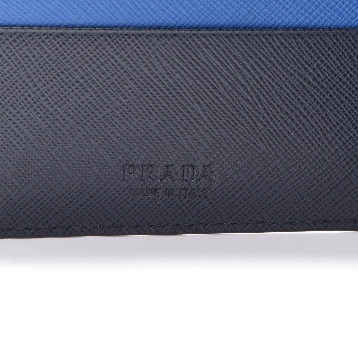 Prada Saffiano Bi-Fold Wallet Baltico 5 of 7