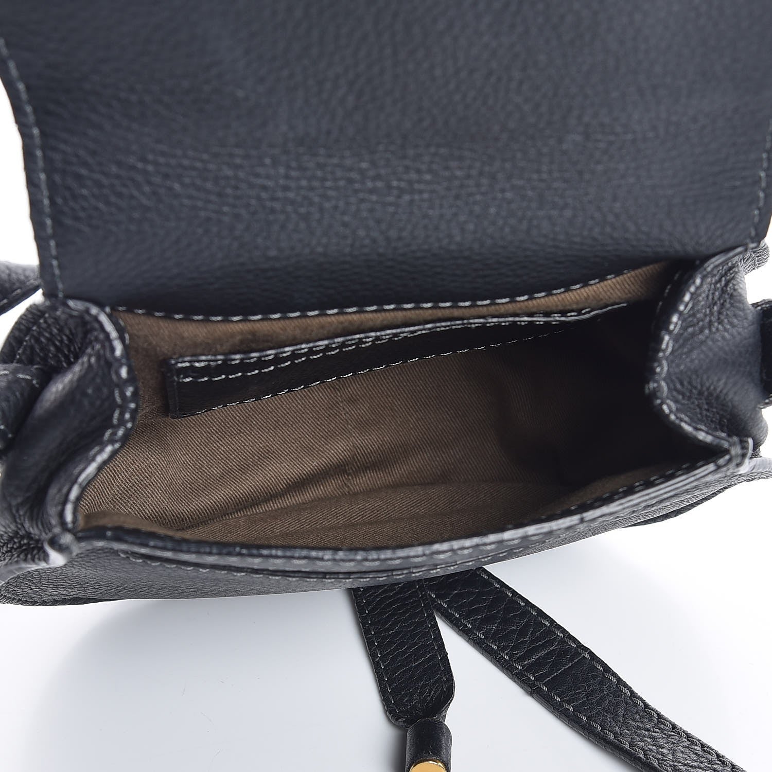 Chloe Calfskin Mini Marcie Round Crossbody Bag Black 5 of 7