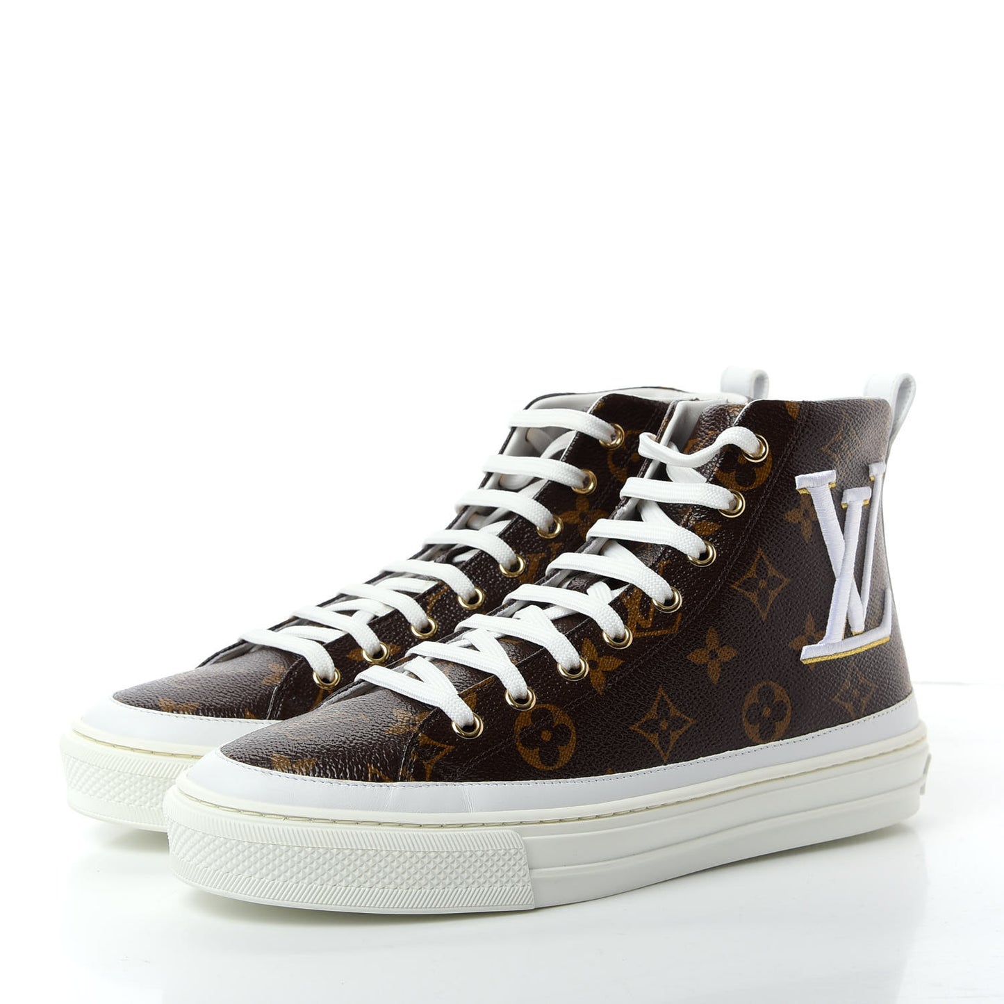 Patent Monogram Stellar Sneaker Boots 38