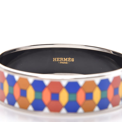 Hermes Enamel Printed Wide Bracelet 70 3 of 5