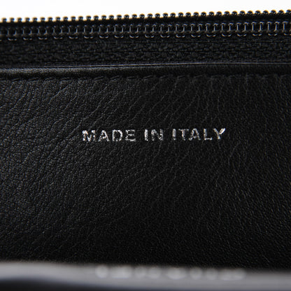 Chanel Lambskin Embossed LAX Wallet on Chain WOC Black 6 of 7