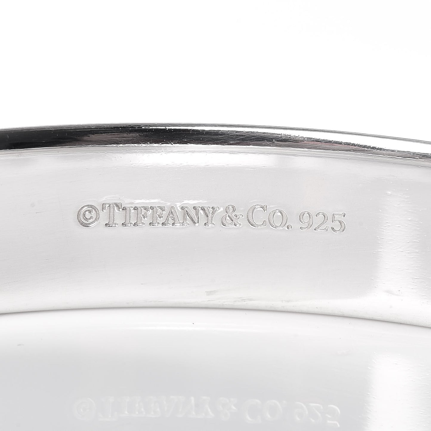 Sterling Silver Diamond Narrow Locks Bangle Bracelet