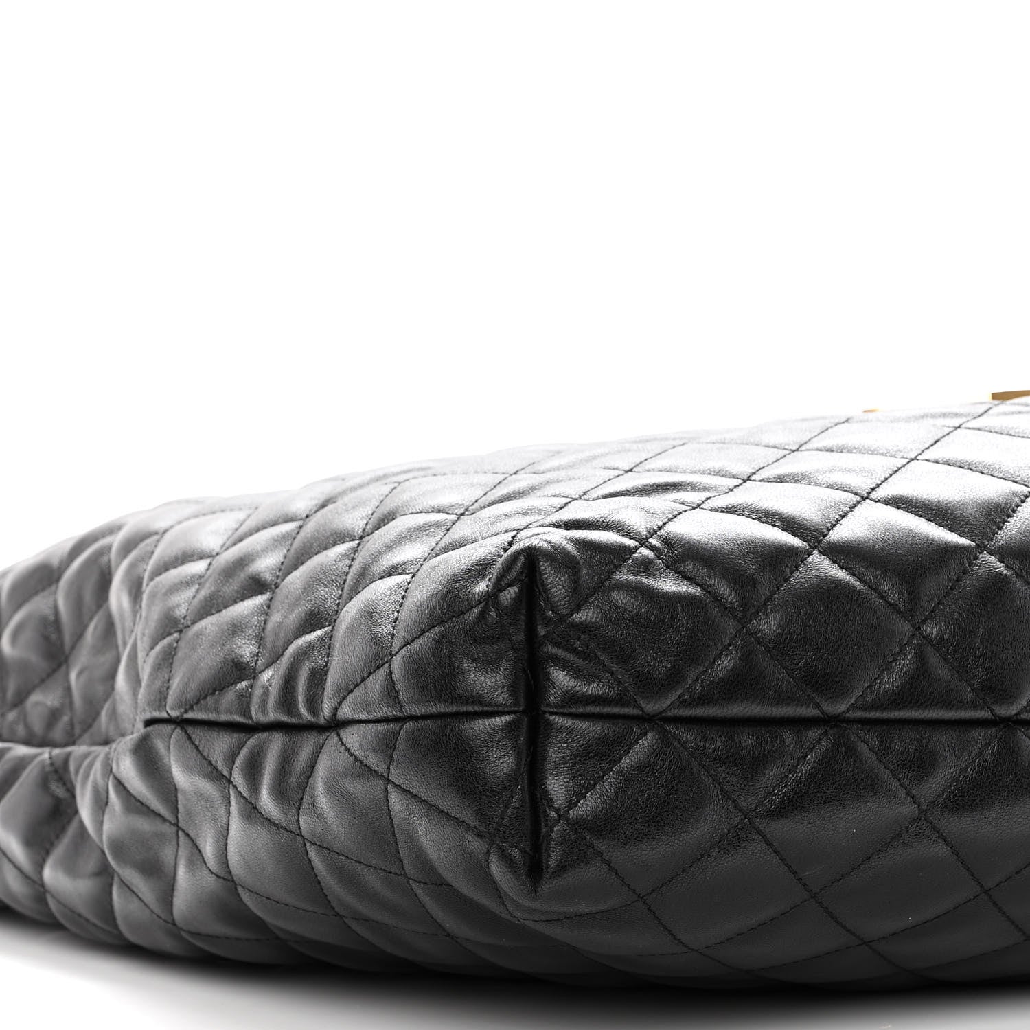 Saint Laurent Lambskin Quilted Maxi Icare Shopping Tote Black 8 of 9