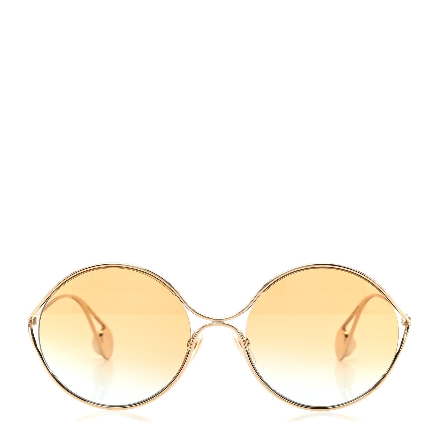 Metal Round Pearl Tip Sunglasses GG0253S Gold