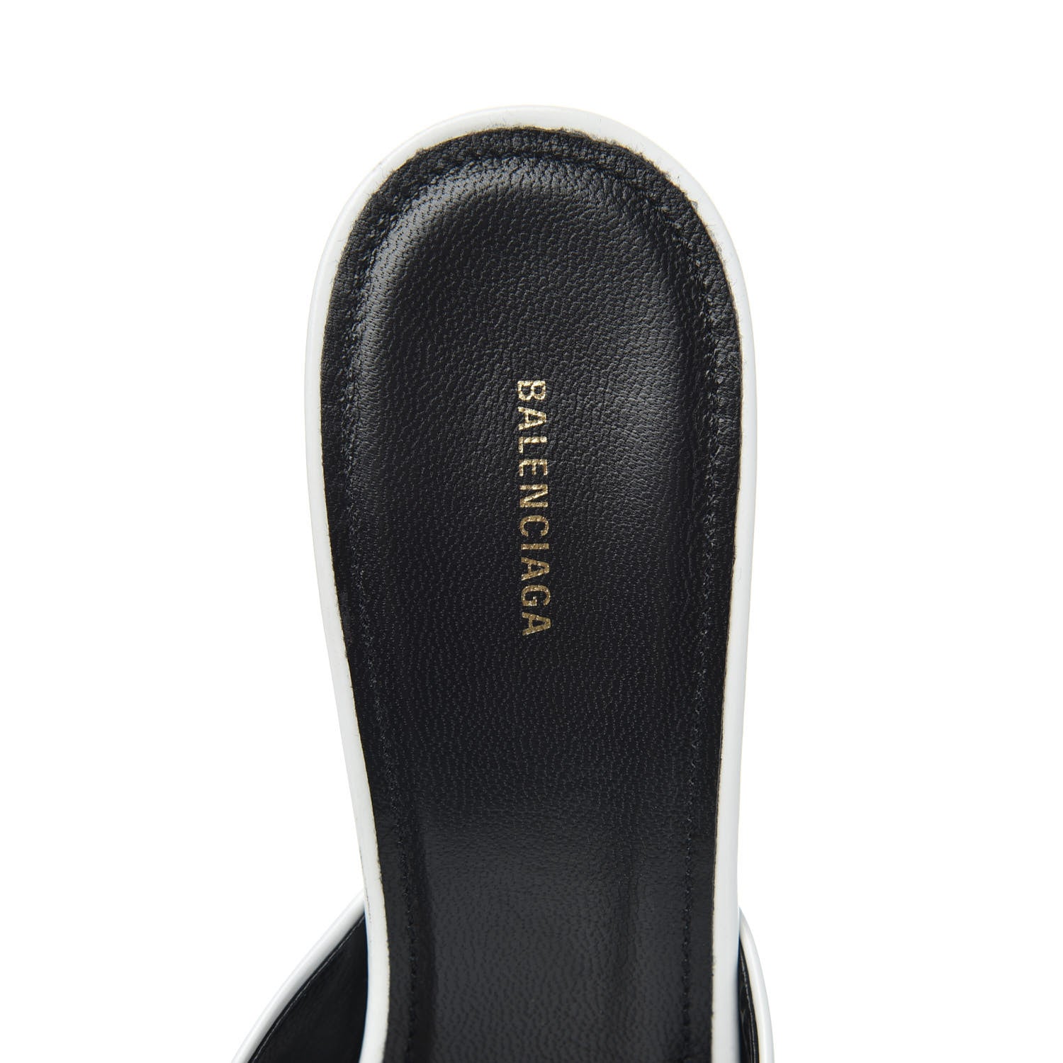 Balenciaga Patinated Calfskin Mule Pumps 39 Optic White 6 of 9