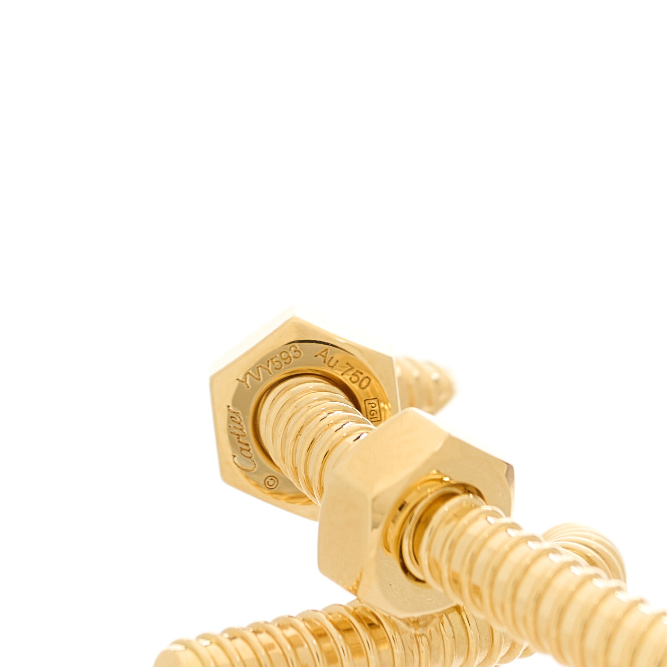 Cartier 18K Yellow Gold Ecrou Single Left Earring 5 of 6