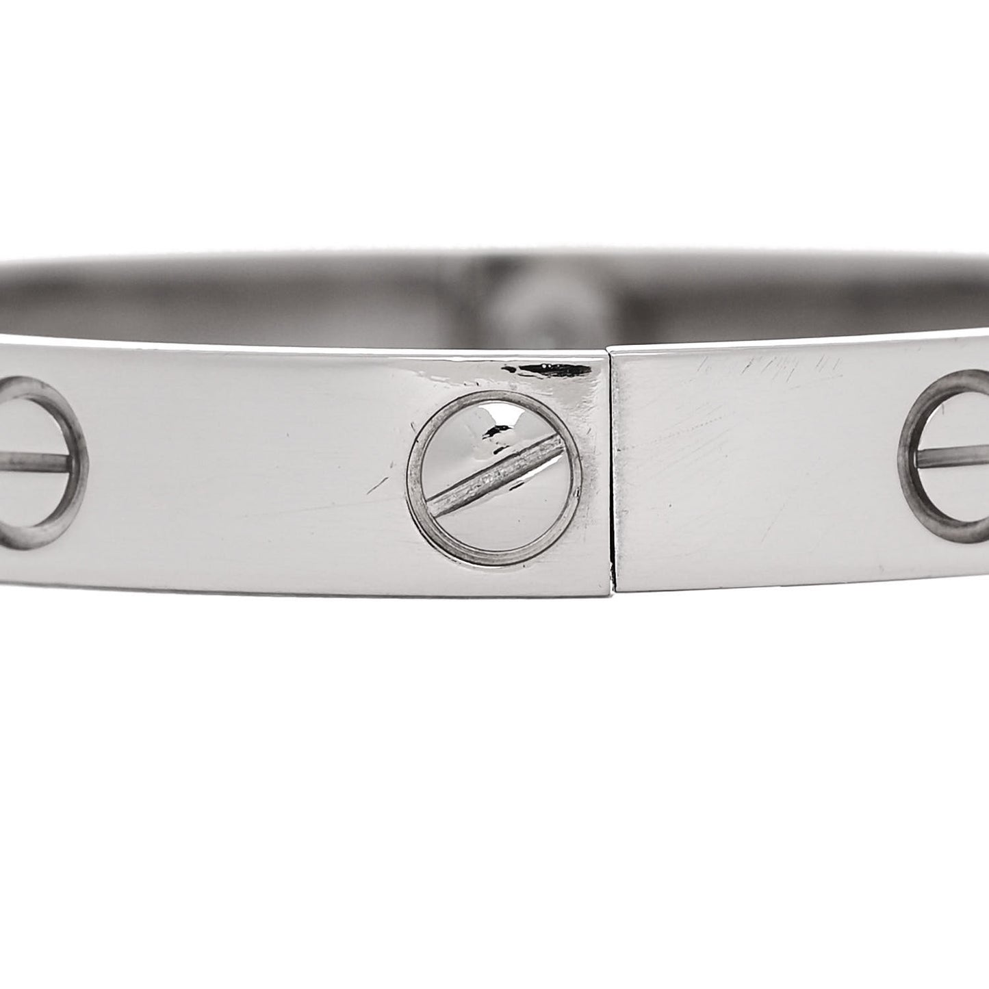 18K White Gold LOVE Bracelet 16