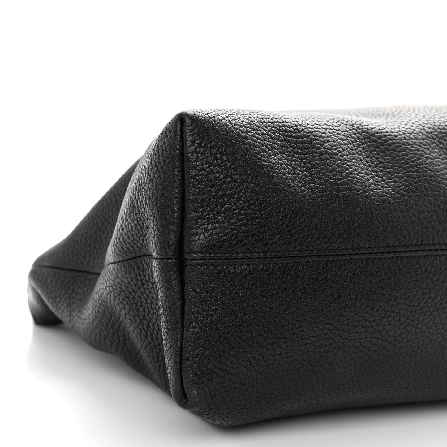 London Grainy Calfskin Medium Baynard Tote Black