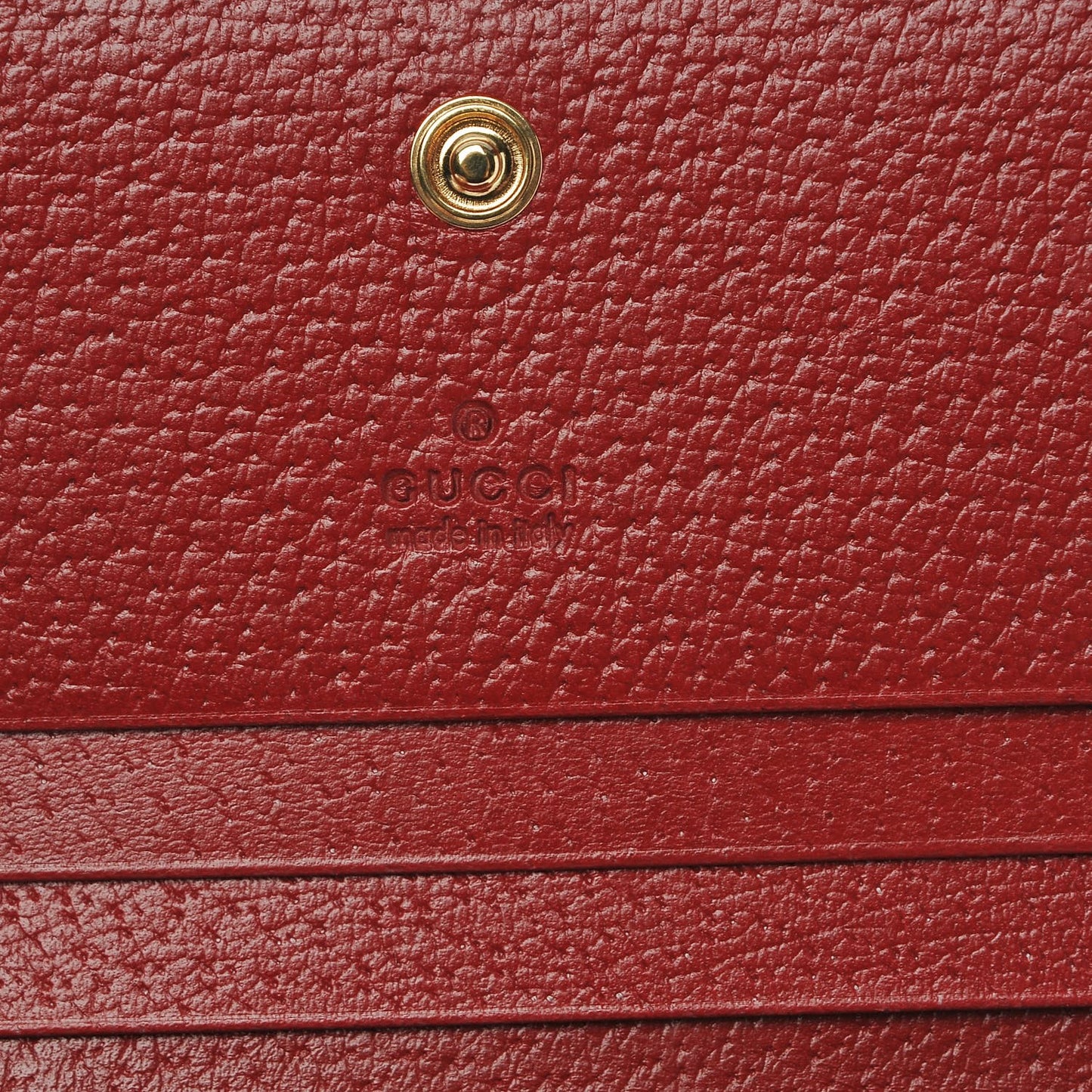 GG Supreme Monogram Tian Card Case Beige Multicolor Red