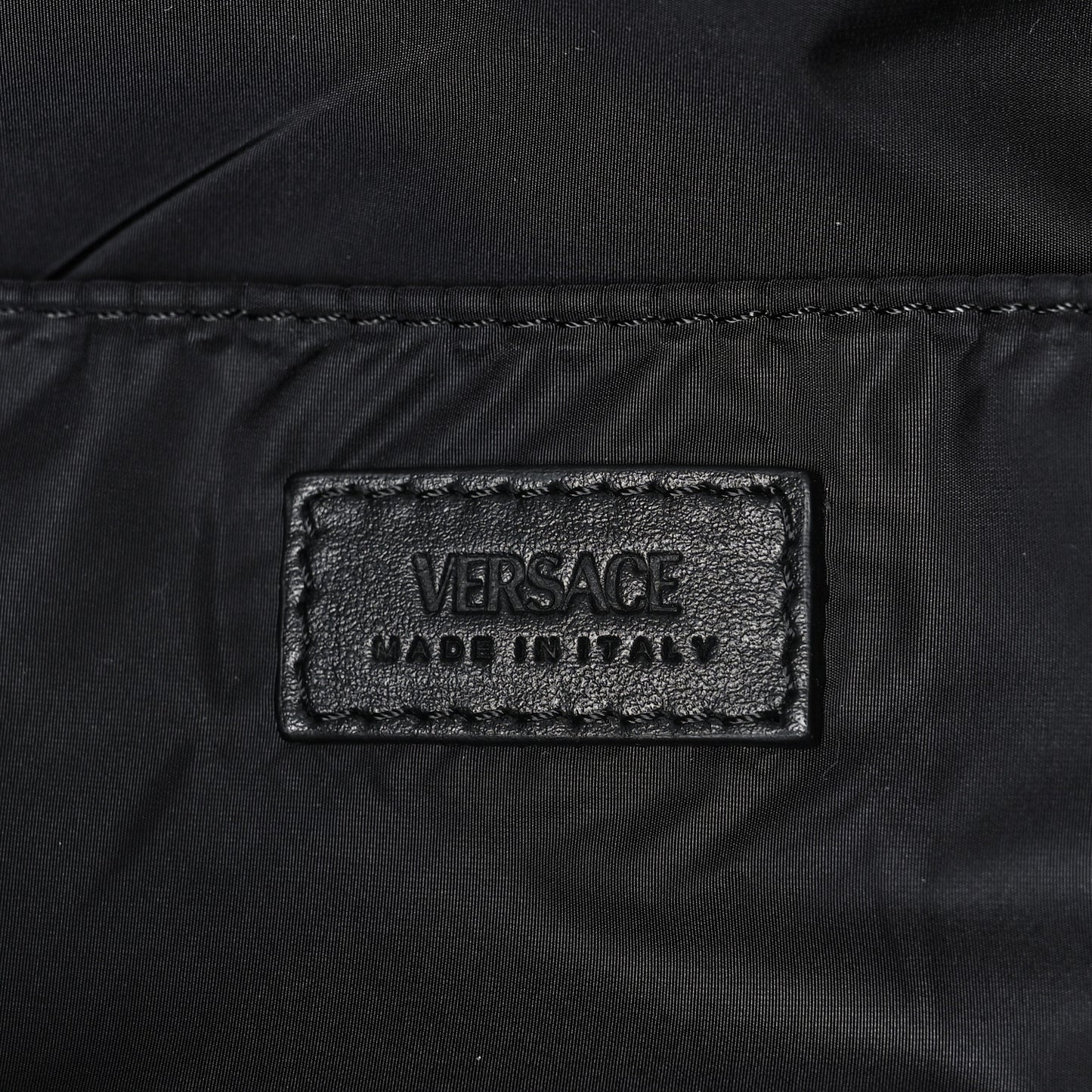 Nylon Barocco Signature Print Backpack Black