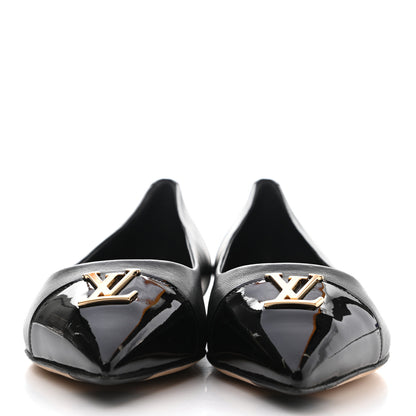 Louis Vuitton Lambskin Capucines Flat Ballerinas 39 Black 2 of 9