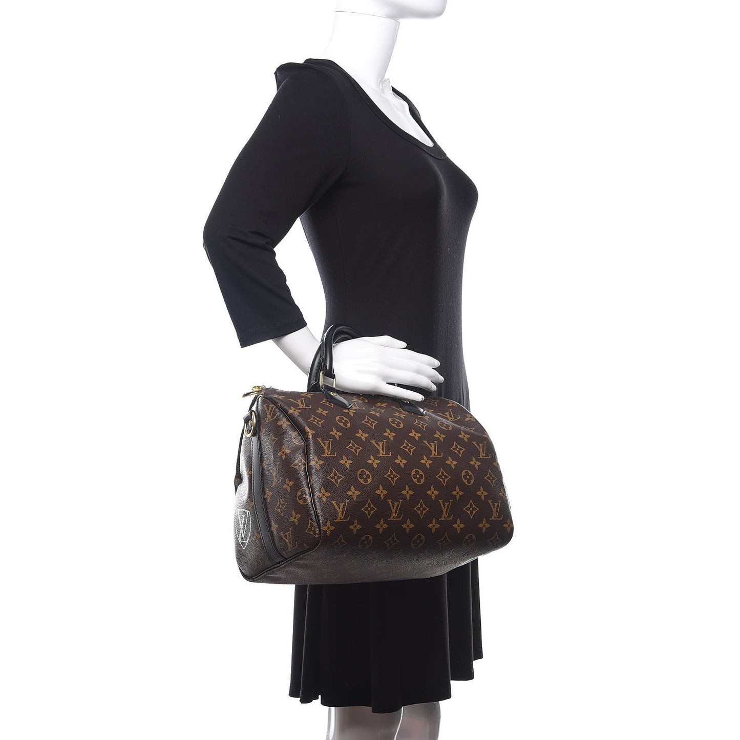 Monogram My World Tour Speedy Bandouliere 30 Black