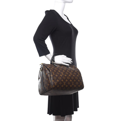Louis Vuitton Monogram My World Tour Speedy Bandouliere 30 Black 2 of 10