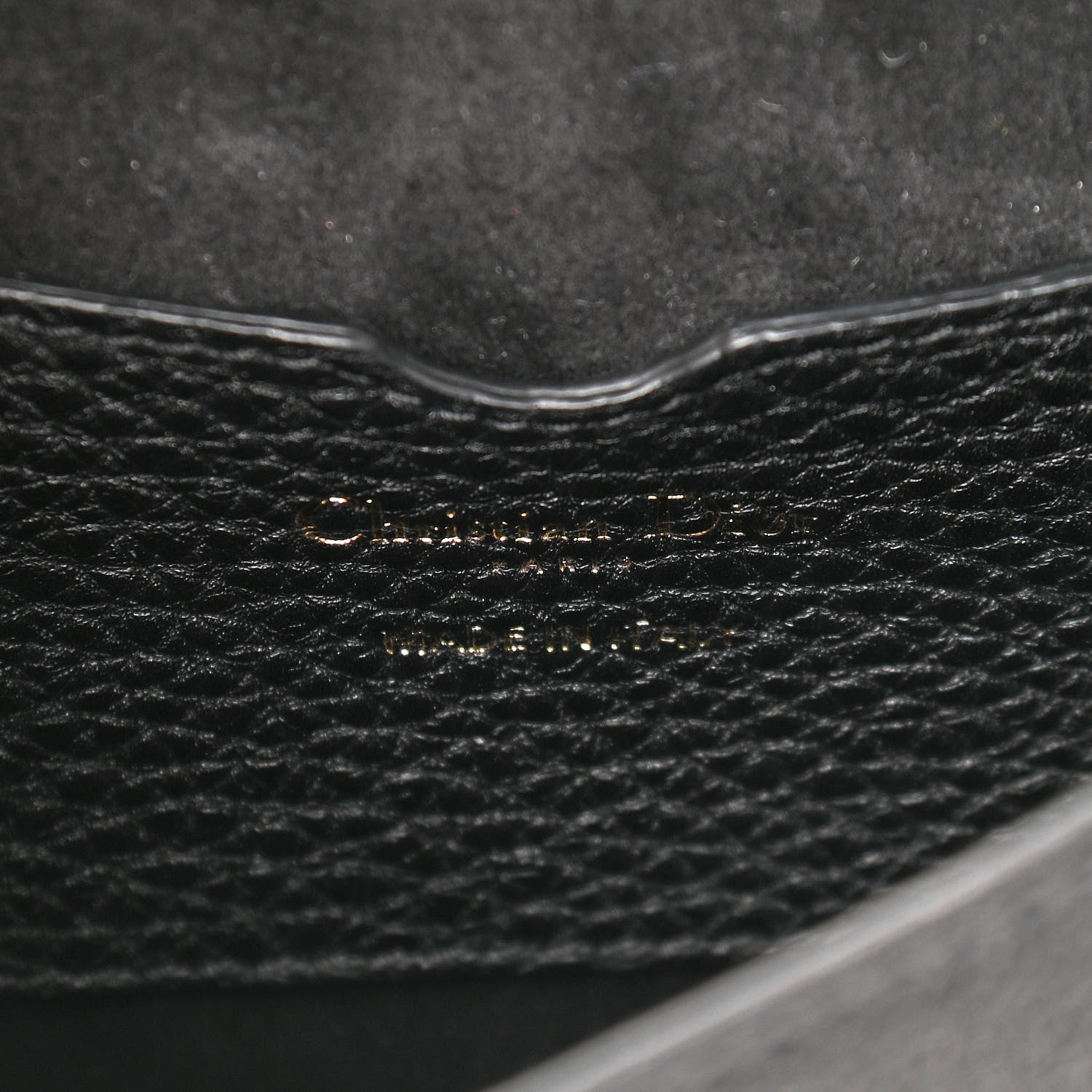 Christian Dior Grained Calfskin Medium Bobby Flap Black 6 of 8
