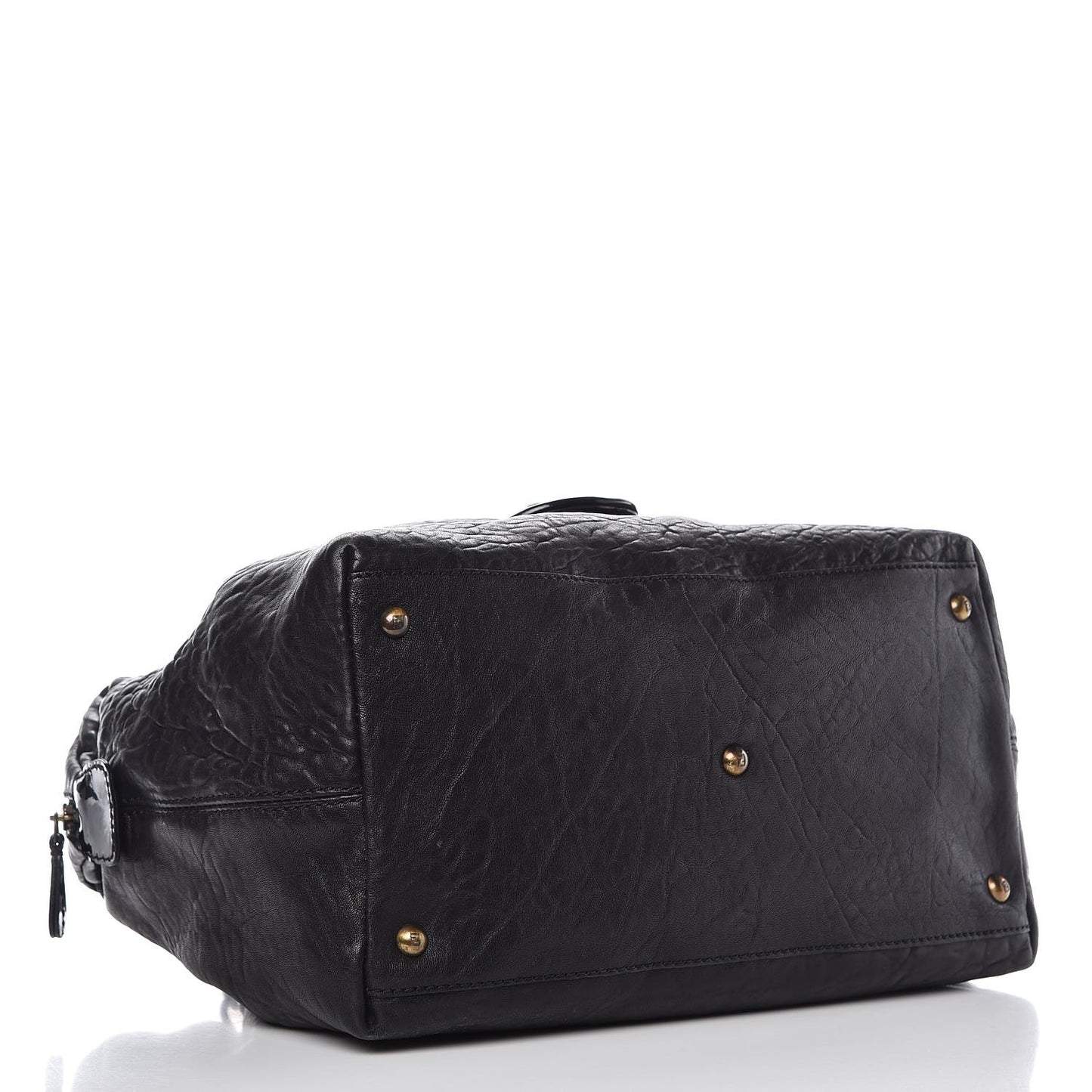 Nappa Patent B Buckle Tote Black