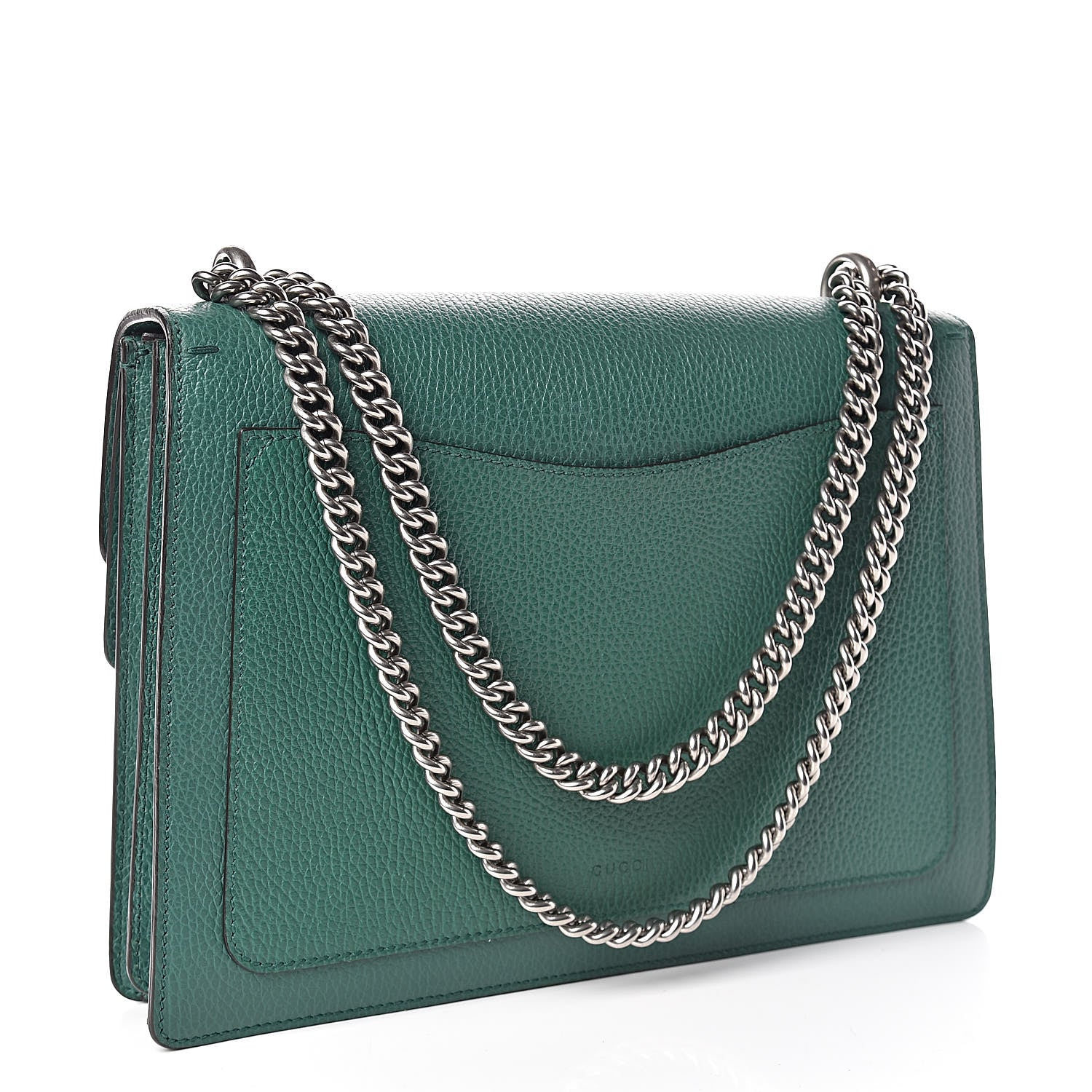 Gucci Dollar Calfskin Crystal Medium Dionysus Shoulder Bag Emerald 3 of 10