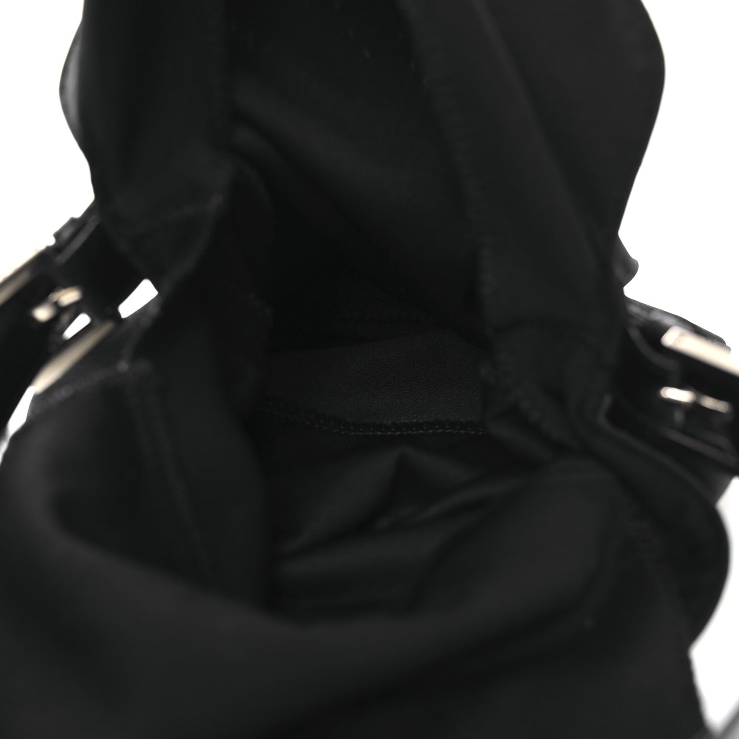 Nylon Baguette Bag Black