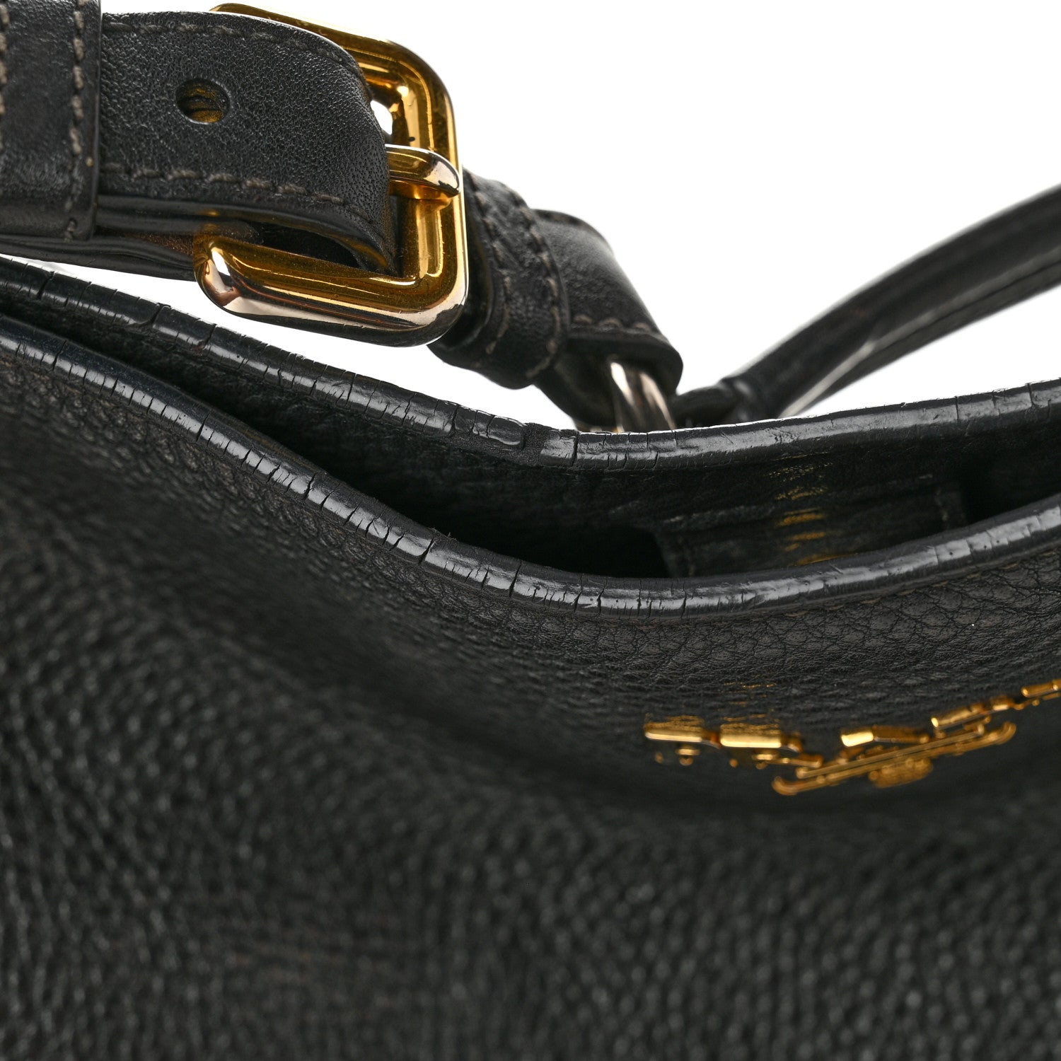 Prada Vitello Daino Hobo Black 12 of 12