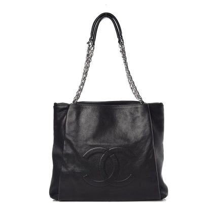 Chanel Caviar Large CC Tuck Tote Black 1 of 10