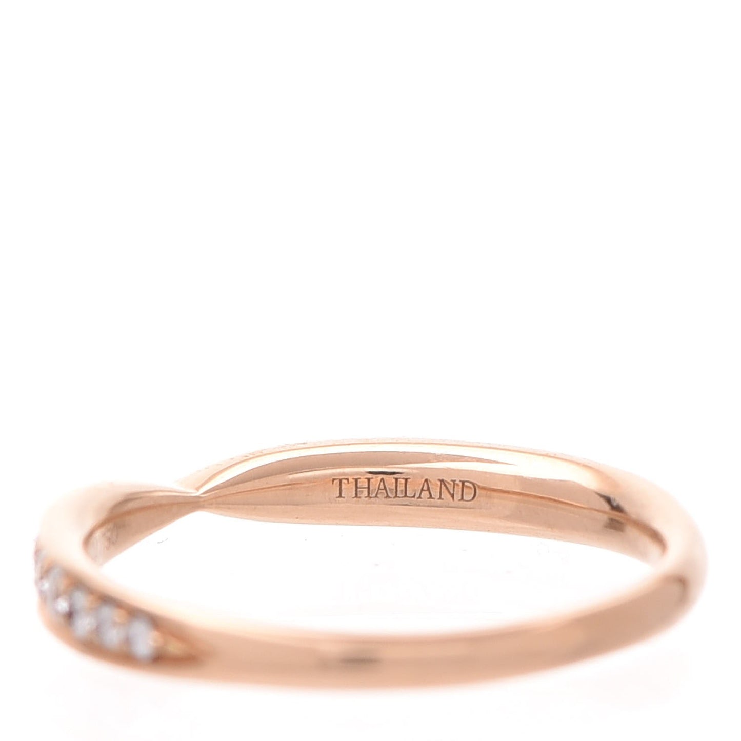18K Rose Gold Diamond Harmony Ring 48 4.5