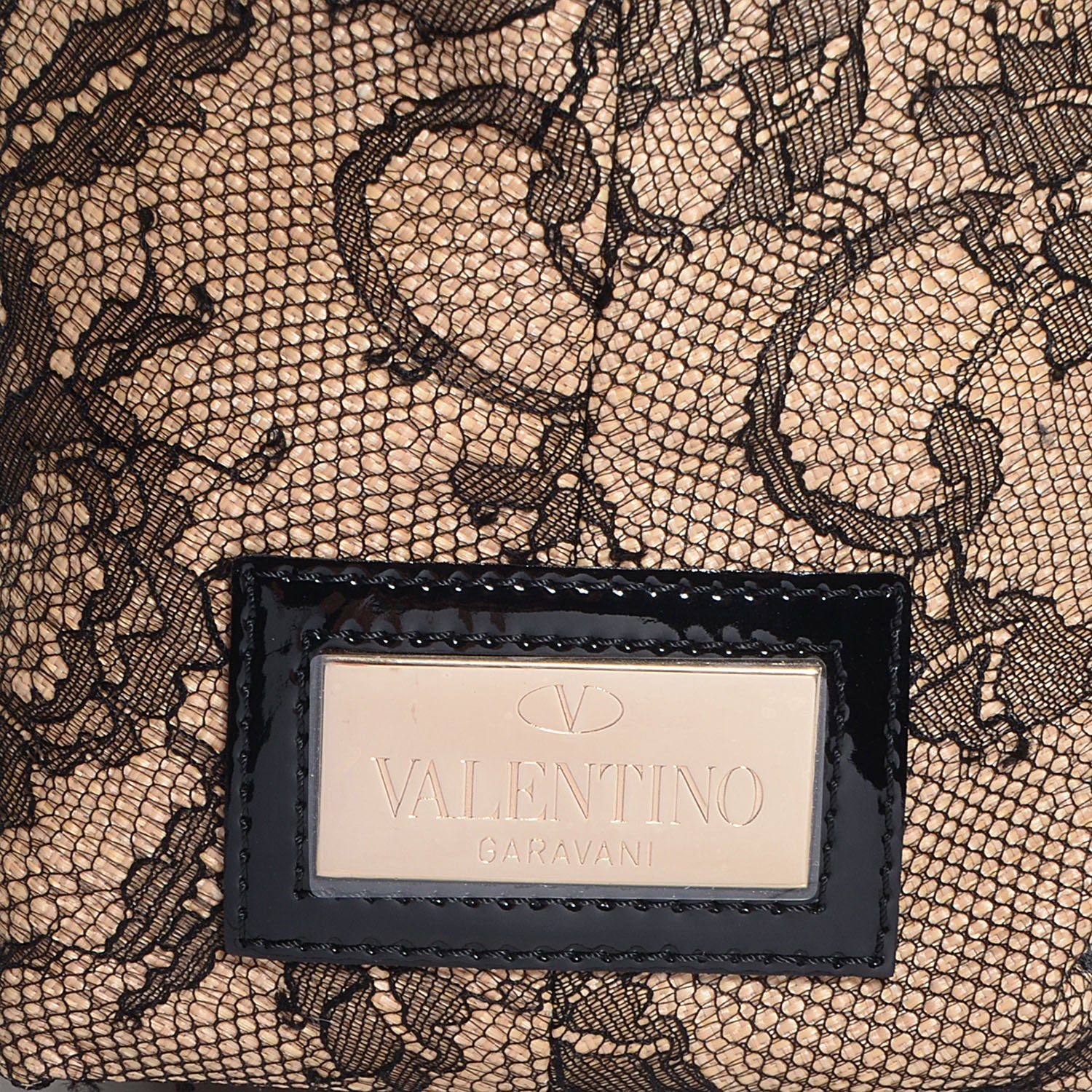 Valentino Garavani Straw Lace Bow Dome Tote Black 4 of 9