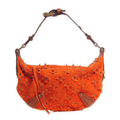 Louis Vuitton Suede Mahina Fleurs Onatah PM Orange 1 of 7