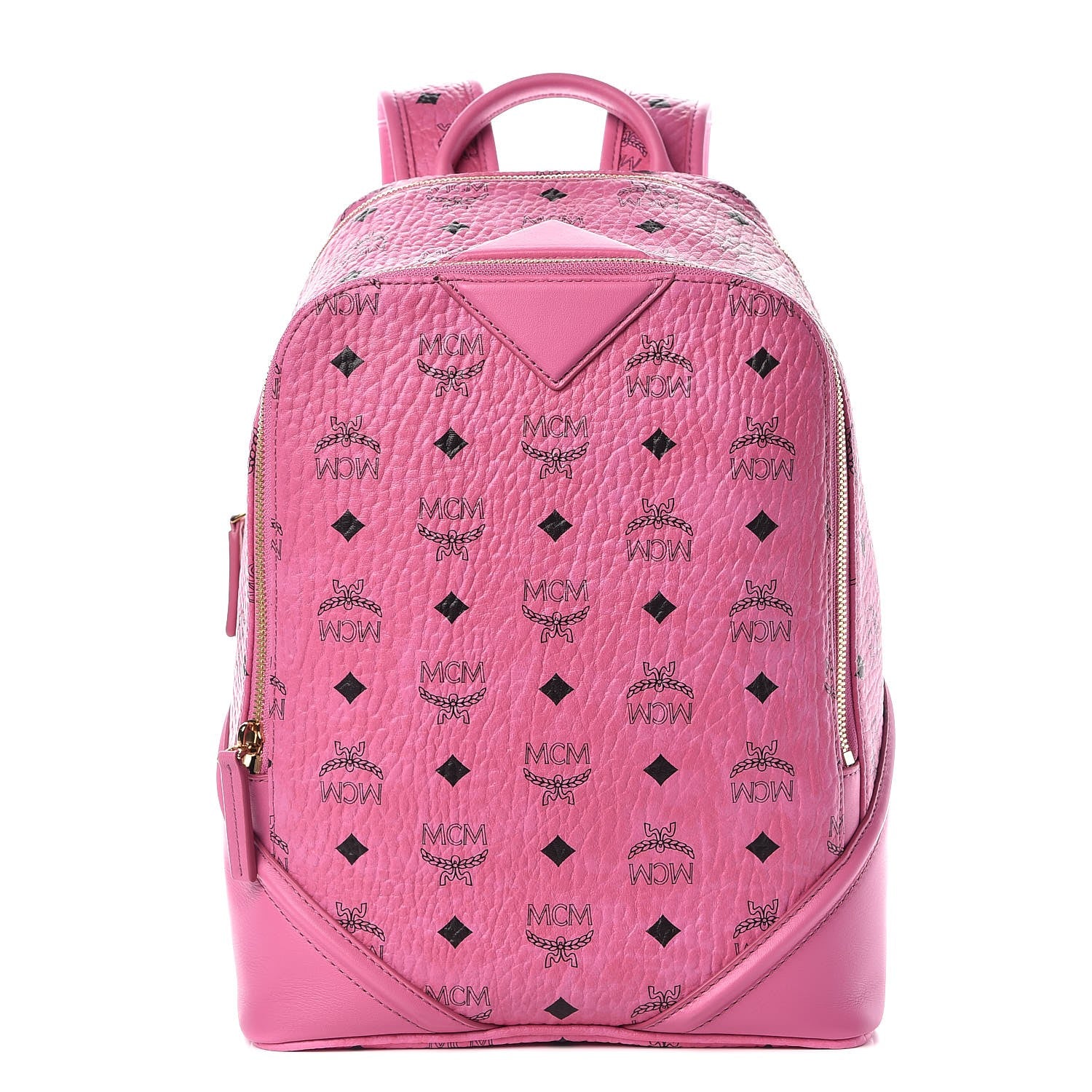 MCM Visetos Small Duke Backpack Pink 1 of 8