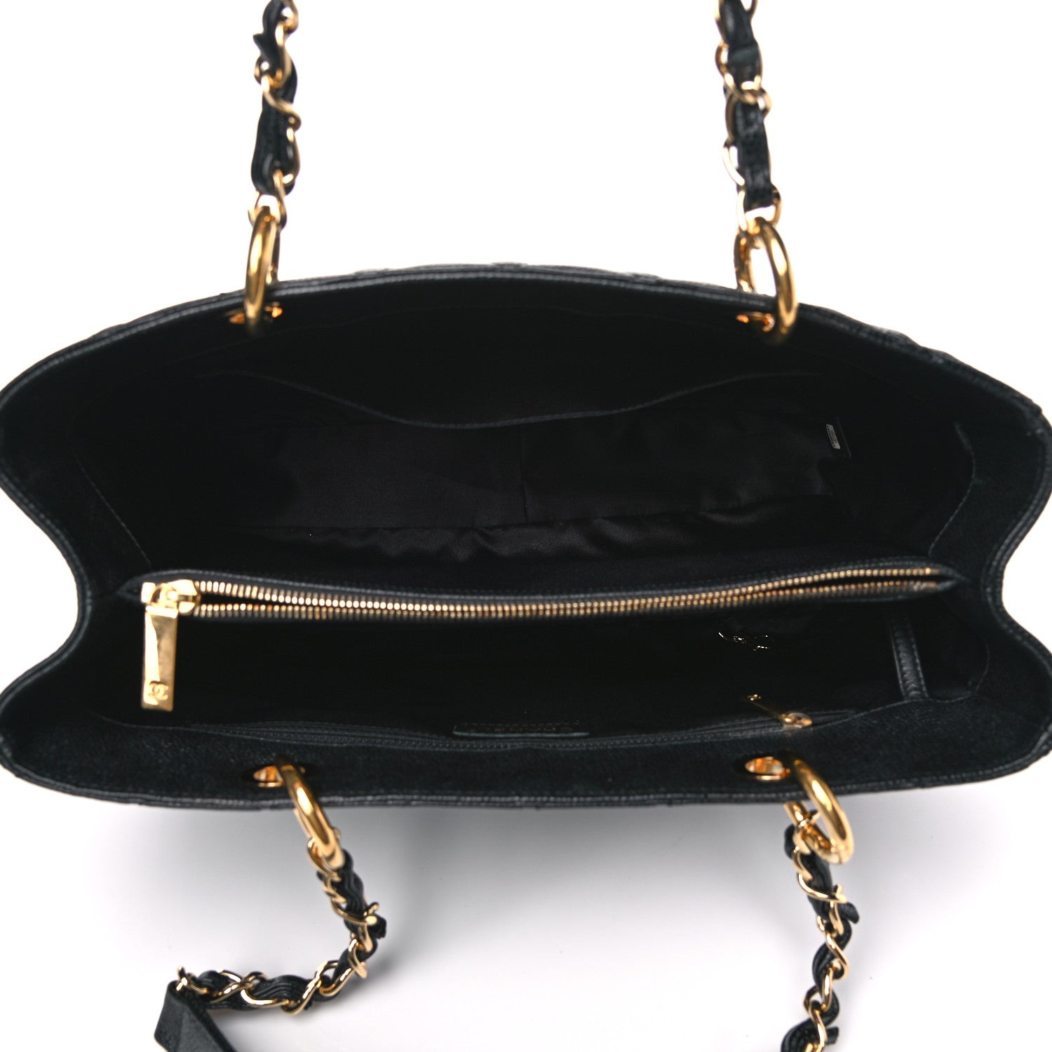 Chanel Caviar Quilted Grand Shopping Tote GST Black 4 of 13