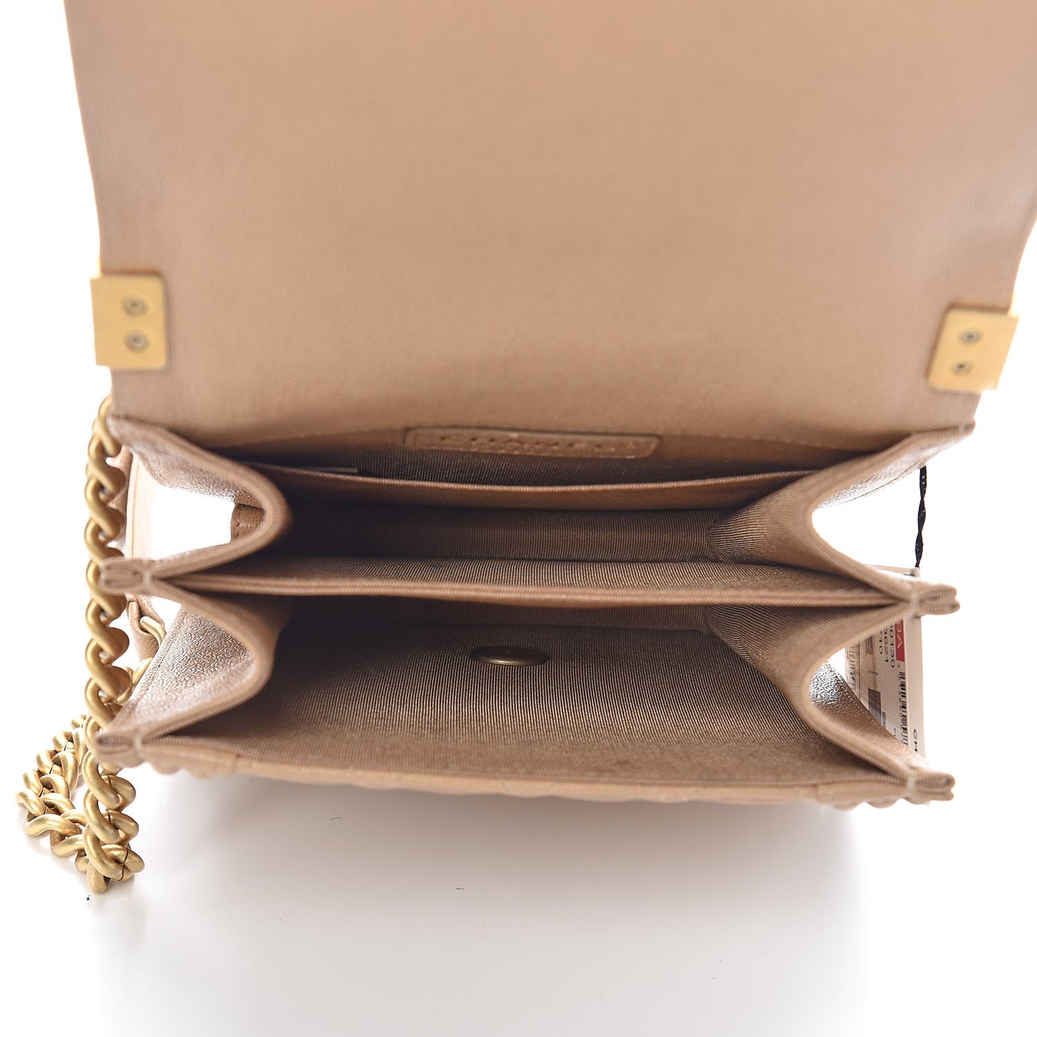 Chanel Caviar Quilted North South Boy Flap Beige 7 of 9
