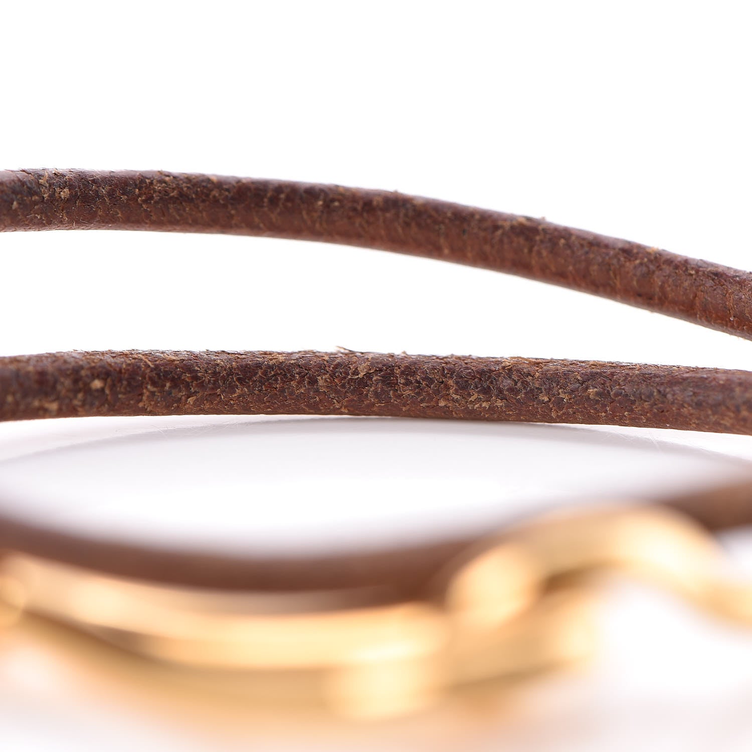 Hermes Natural Bridle Jumbo Double Tour Bracelet Bouton 7 of 8
