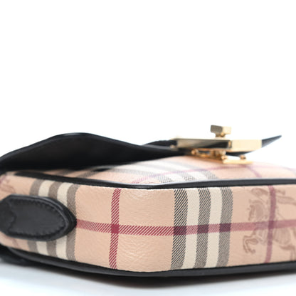 Burberry Haymarket Check Mini Berkeley Crossbody Black 7 of 10