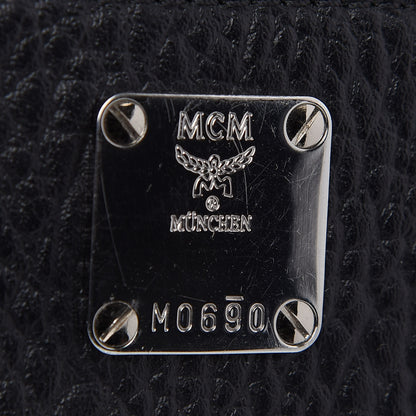 MCM Visetos Camera Crossbody Bag Black 7 of 9