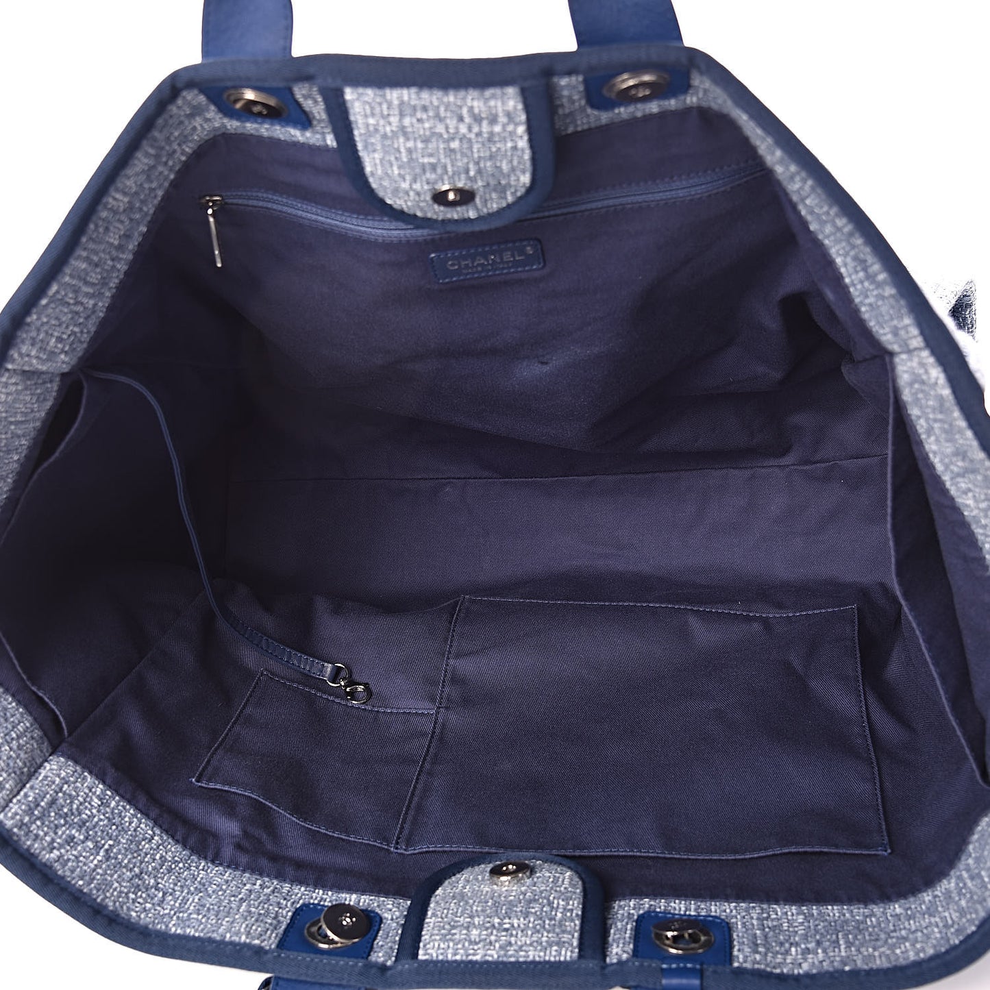 Canvas Extra Large Deauville Tote Blue