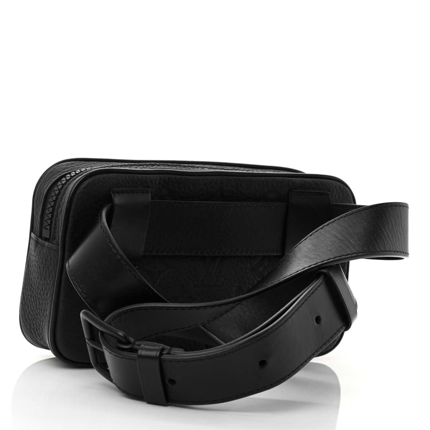 Louis Vuitton Taurillon Monogram Uniformes Solar Ray Soft Pochette Volga Belt Bag Black 3 of 7