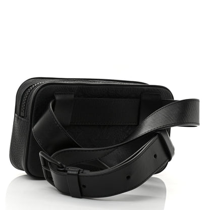 Louis Vuitton Taurillon Monogram Uniformes Solar Ray Soft Pochette Volga Belt Bag Black 3 of 7